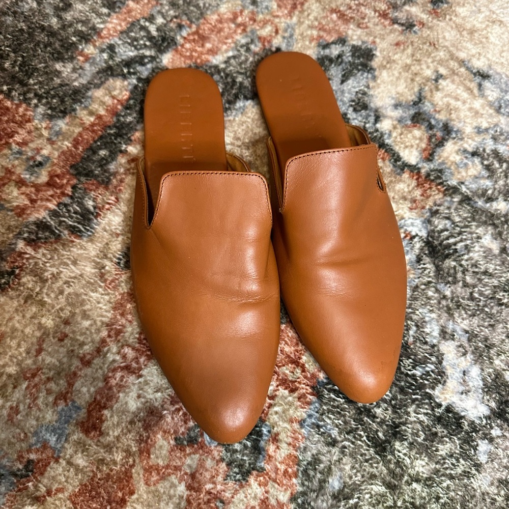Liberté The Modern Mule in Cognac Chic Tan Leather Mules for Women - Picture 5 of 12